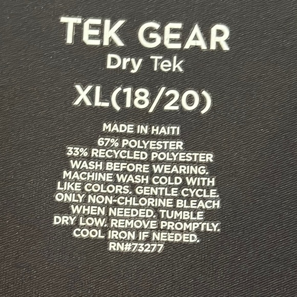 Tek Gear Black Cotton Blend Tank Top - Picture 4 of 7